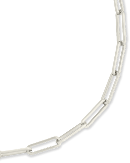 Sterling Silver Paperclip Chain Bracelet