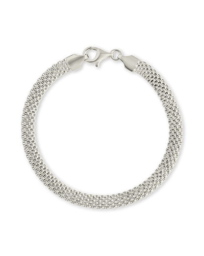 Sterling Silver Mesh Chain Bracelet
