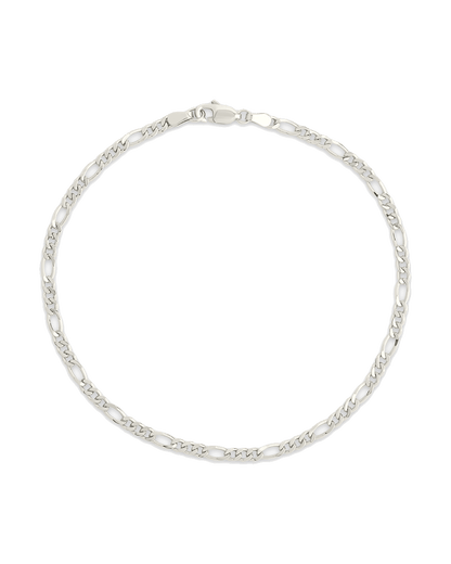 Sterling Silver Anne Dainty Figaro Chain Bracelet