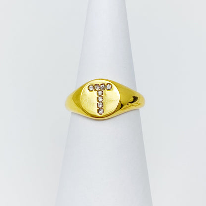 Shine Me Initial Ring