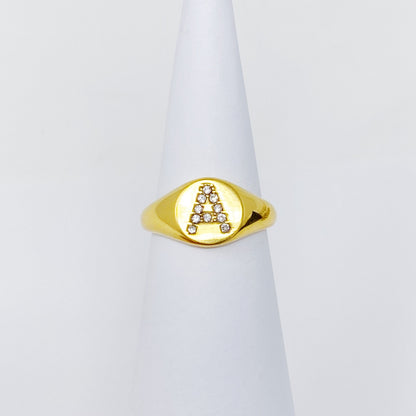 Shine Me Initial Ring