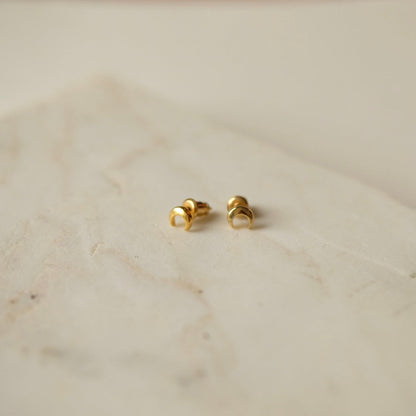 small crescent stud