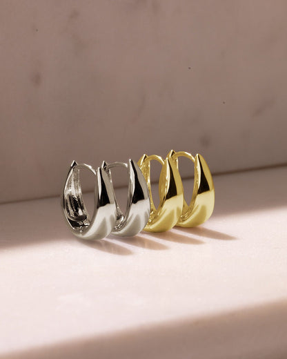 Lavina Polished Micro Hoop Earrings