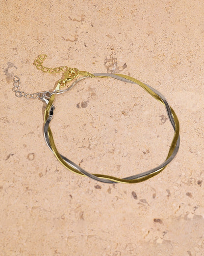 Sterling Silver Herringbone Chain Bracelet