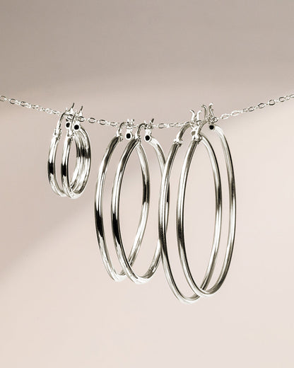 Sterling Silver Hoop Earrings