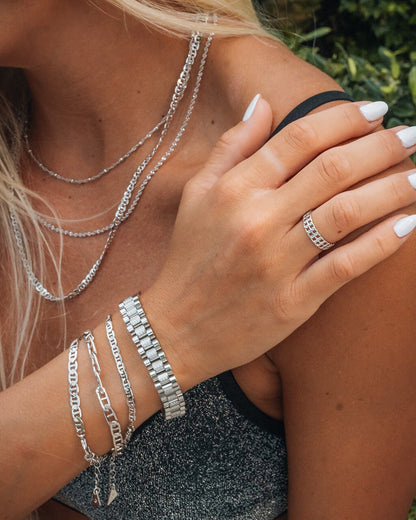Anchor Chain Bracelet Set