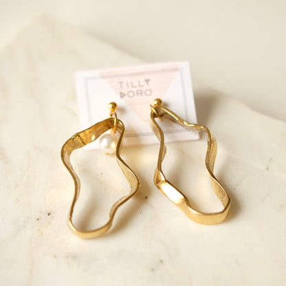 puddle earrings