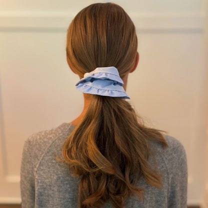 Dandy And Preppy Bordered Hair Scrunch