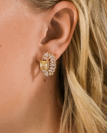 Nina Elongated CZ Stud Earrings