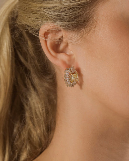 Nina Elongated CZ Stud Earrings