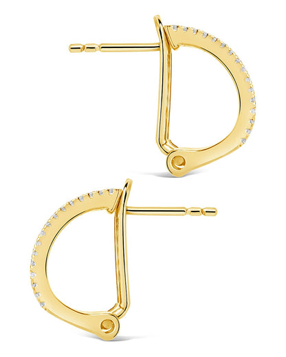 Serena CZ Hoop Earrings