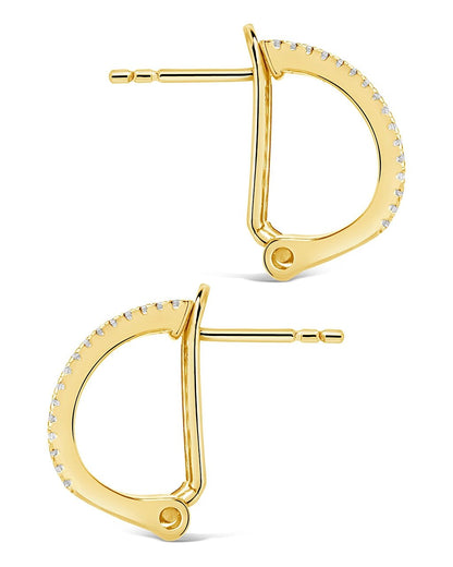 Serena CZ Hoop Earrings