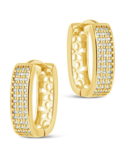 Renee CZ Huggie Hoop Earrings