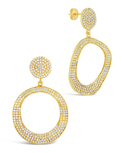 Juniper CZ Statement Drop Earrings