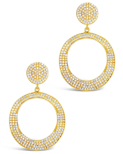 Juniper CZ Statement Drop Earrings