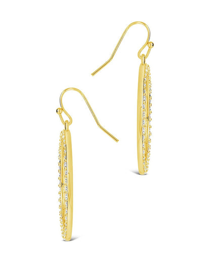 Della CZ Circle Dangle Earrings