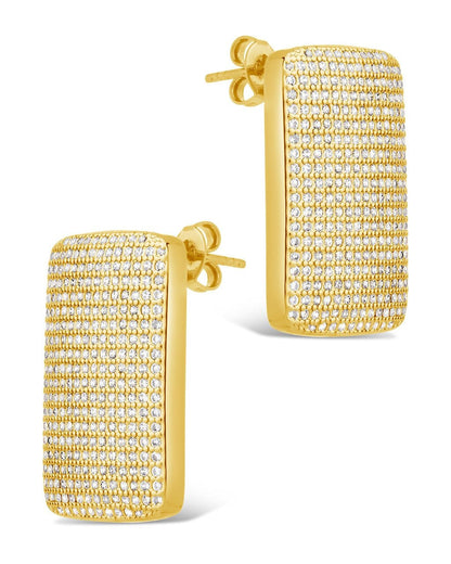 Beignet CZ Stud Earrings