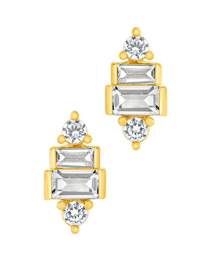 Teared CZ Liora Studs