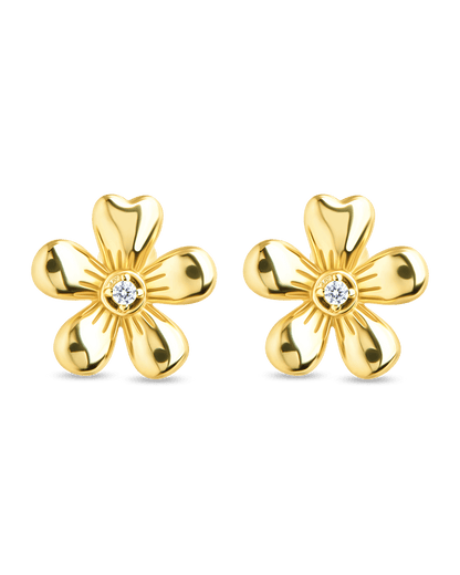 Jocelyn CZ Micro Flower Stud Earrings