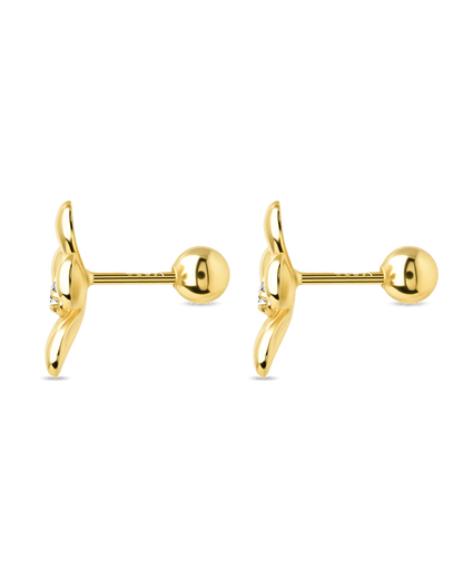 Jocelyn CZ Micro Flower Stud Earrings