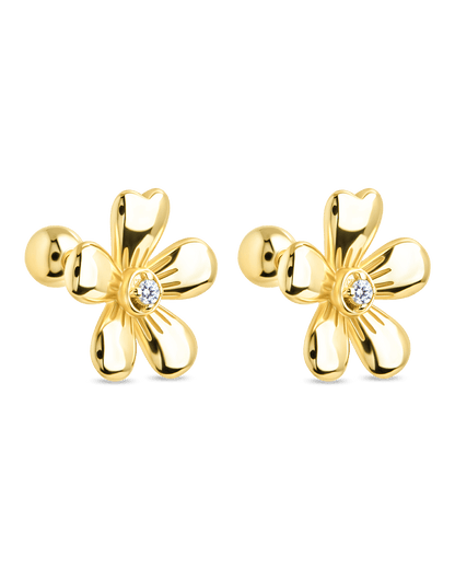 Jocelyn CZ Micro Flower Stud Earrings