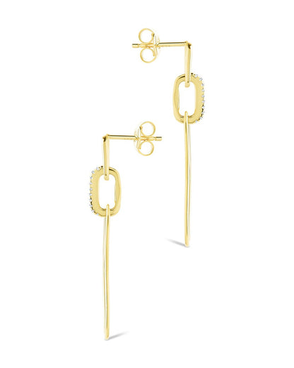 Chelle CZ Mixed Link Drop Studs