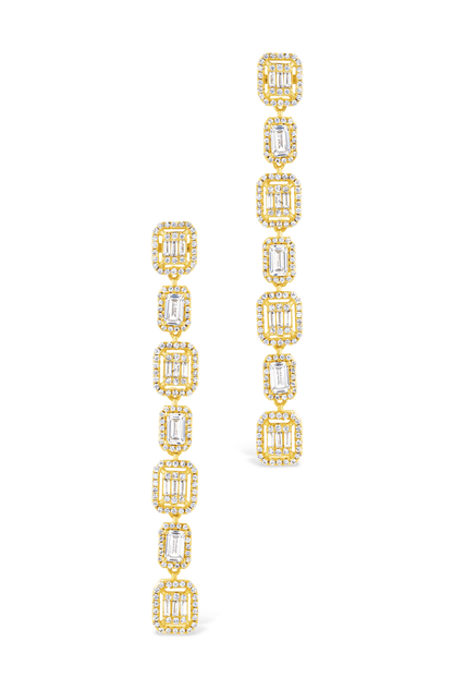 Nancy CZ Drop Stud Earrings