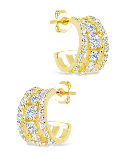 Yasmina CZ Hoop Earrings