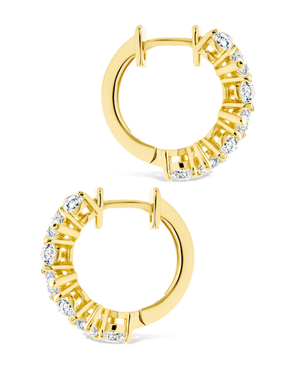 Carina Pear Cut CZ Hoops