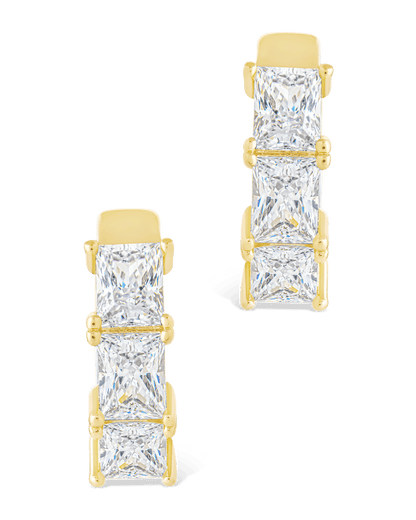 Cosima Baguette CZ Hoops