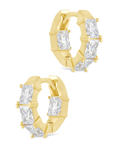 Cosima Baguette CZ Hoops