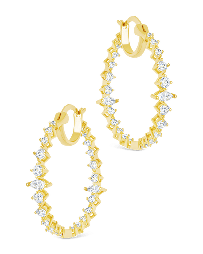 Aaliyah CZ Hoop Earrings