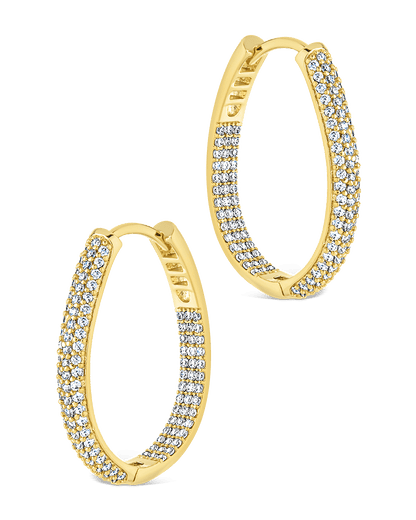 Melba Pave CZ Hoops