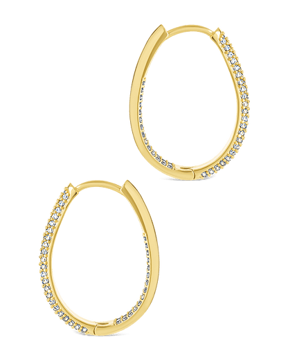 Melba Pave CZ Hoops