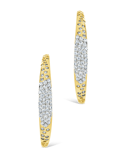 Cherise Pave CZ Hoop Earring