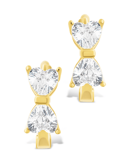 Sterling Silver Ravenna CZ Micro Hoop Earrings