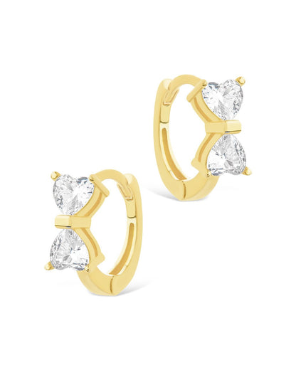 Sterling Silver Ravenna CZ Micro Hoop Earrings