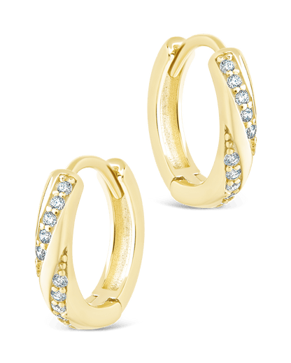 Sterling Silver Adelise Micro Hoops