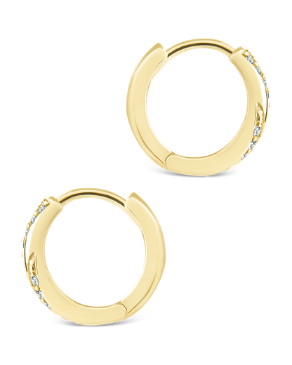 Sterling Silver Adelise Micro Hoops