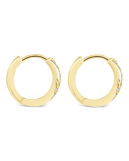 Sterling Silver Adelise Micro Hoops