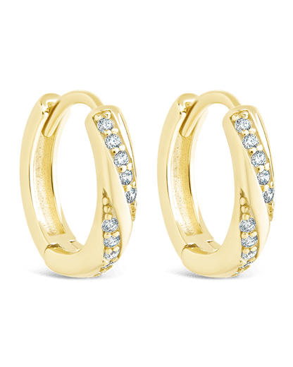 Sterling Silver Adelise Micro Hoops