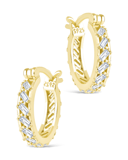 Sterling Silver Norabelle Micro Hoops