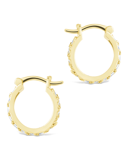 Sterling Silver Norabelle Micro Hoops