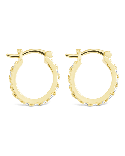Sterling Silver Norabelle Micro Hoops