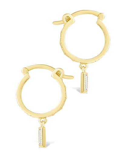 Sterling Silver Oaklyn Micro Hoops