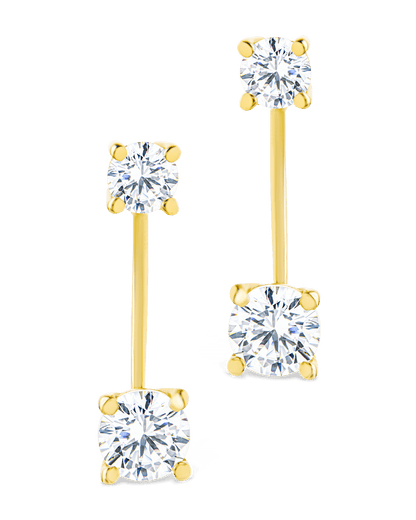 Sterling Silver Brilliant Cut Duo Jackets