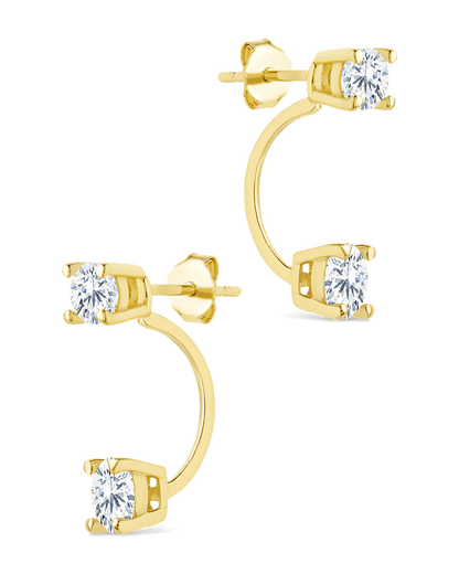 Sterling Silver Brilliant Cut Duo Jackets