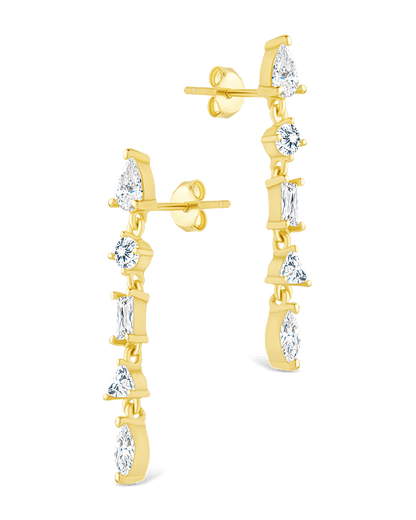 Sterling Silver Jacinda CZ Dangle Earrings