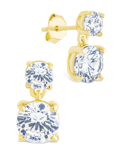 Sterling Silver Galatea Brilliant Cut CZ Studs