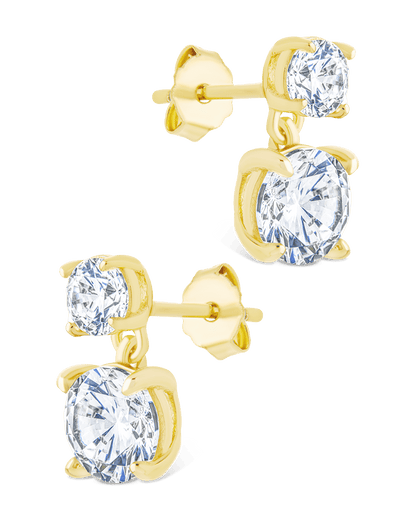 Sterling Silver Galatea Brilliant Cut CZ Studs